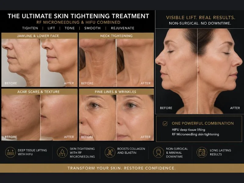 Results of combined treatment for the ultimate skin tightening treatment Sunbury